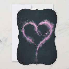 Essência do Amor: Coração Floral em Matizes Roxos