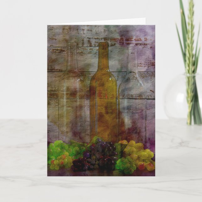 Essência do Cartão de Saudação de Arte Digital Vin (Frente)