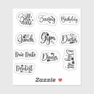 Essenciais do Planejador: Folha de Adesivos Moment