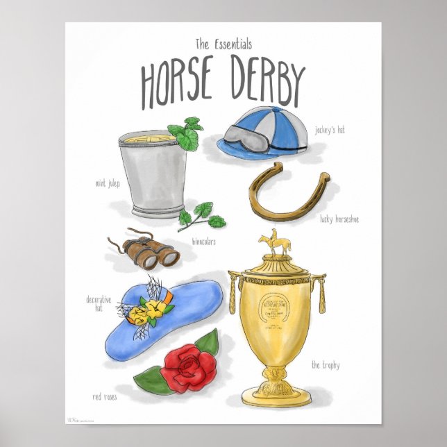 Essenciais: Poster de Derby de Cavalo (Frente)