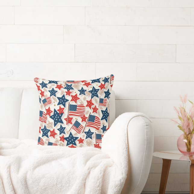 Esta almofada retrata a bandeira nacional. (Sofá)