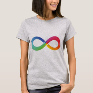 Esta camisa infinita do arco-íris simboliza o que