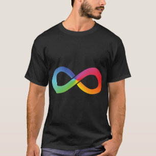Esta camisa infinita do arco-íris simboliza o que