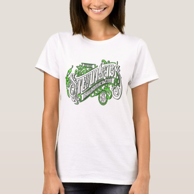 Esta camiseta básica apresenta um ajuste relaxado  (Frente)