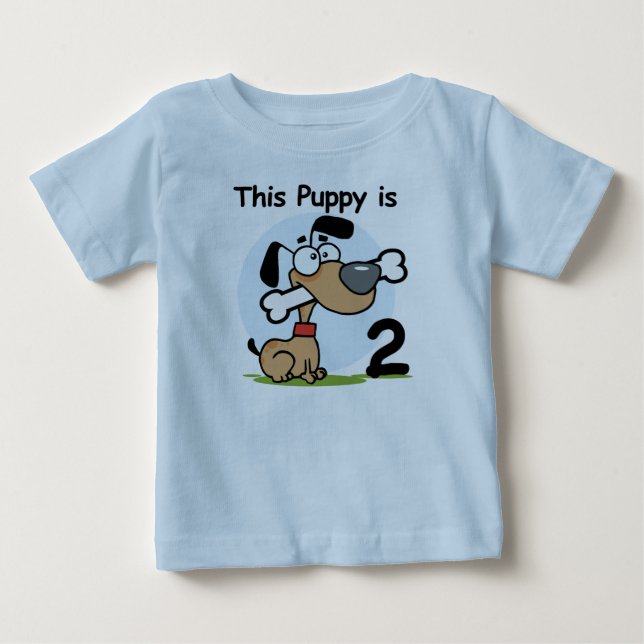 Esta camiseta e presentes de segundo aniversário (Frente)