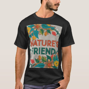 Esta camiseta na moda apresenta a frase "Natureza