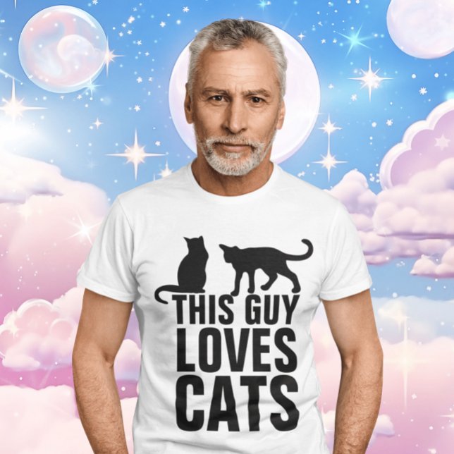 Esta CARA adora camisetas de gato masculinos (Criador carregado)