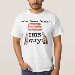 Esta cara ama a camisa do bacon