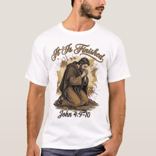 Está Consumado Versículo Bíblico Camisa Cristã Vin