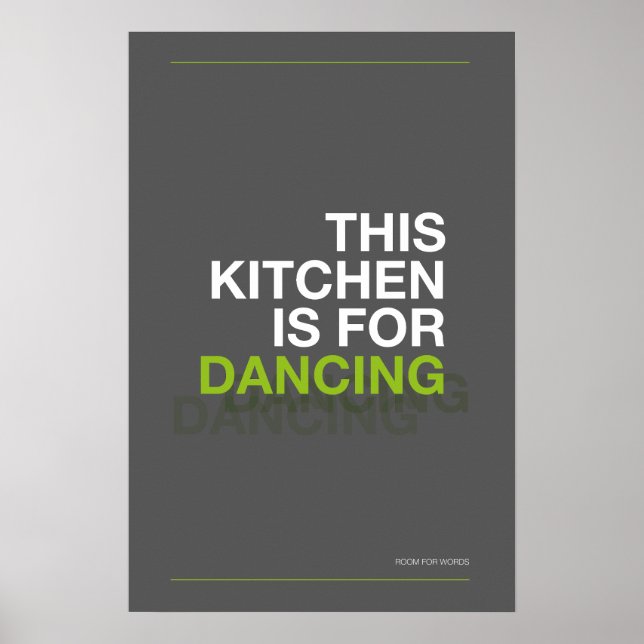 ESTA COZINHA É PARA DANÇAR – Poster Divertido de C (Frente)
