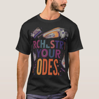 Esta design de camiseta transmite uma