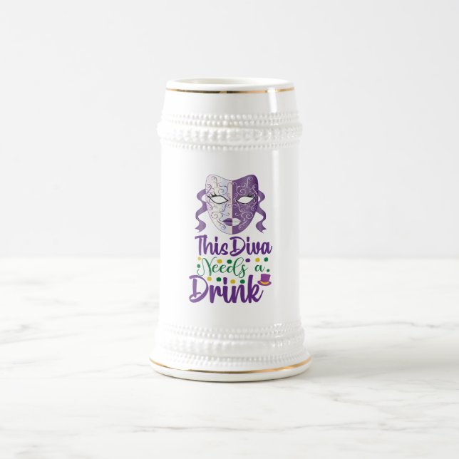 Esta Diva Precisa De Uma Bebida Caneca De Cerveja  (Centro)