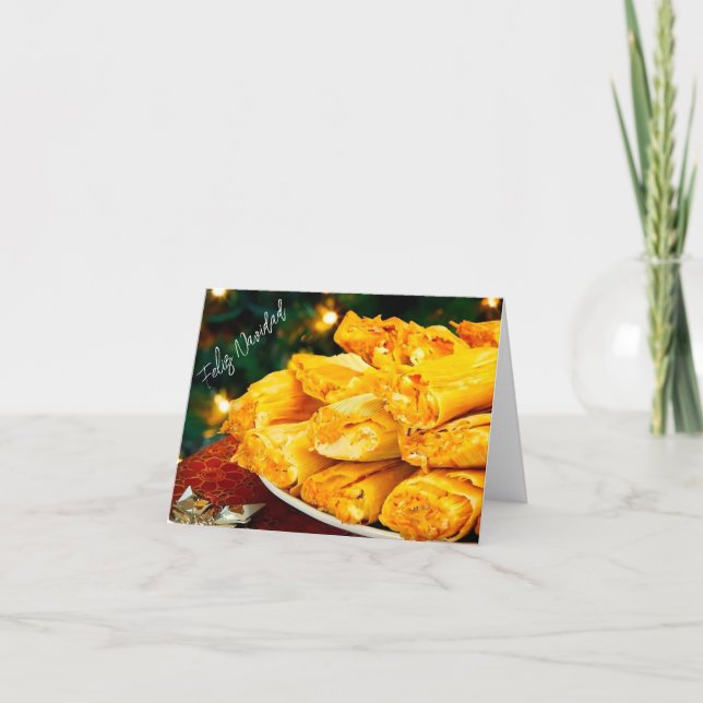 Esta é a estação do cartão de feriado Tamales (Frente)