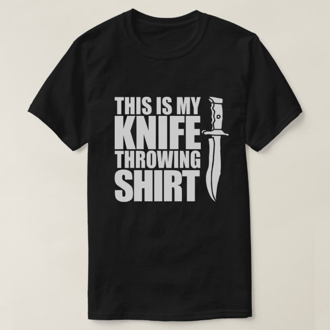 Esta é a minha camisa de atirar facas (Frente do Design)