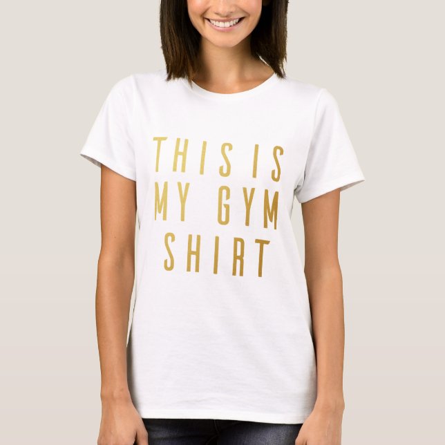 Esta é a minha camisa de ginástica... o topo do mo (Frente)