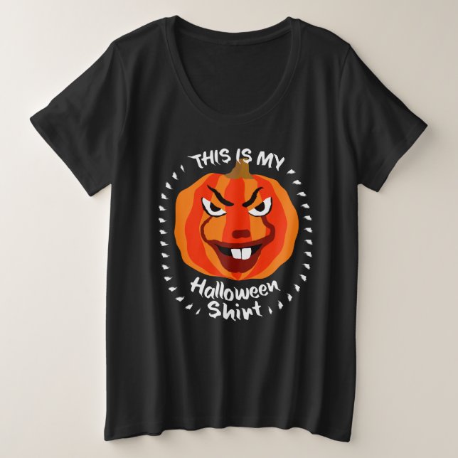 🎃 Esta É A Minha Camisa De Halloween - Engraçada  (Frente do Design)