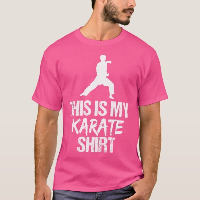 Esta É A Minha Camisa De Karate - Engraçado Presen (Frente)
