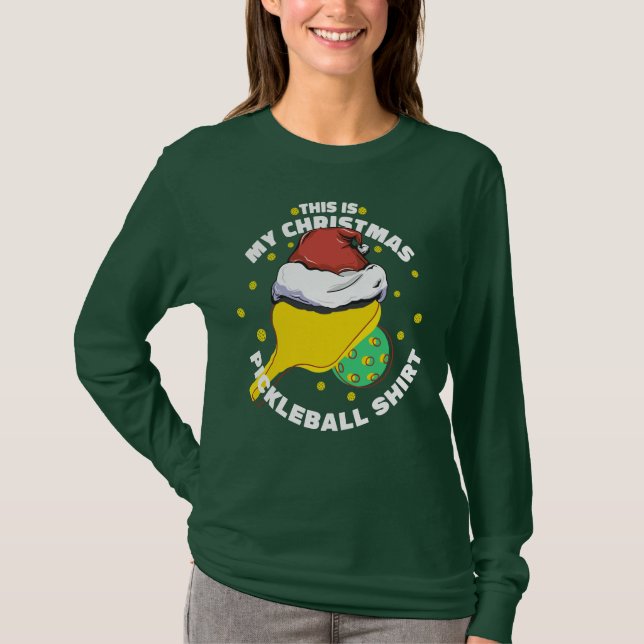 ESTA É A MINHA CAMISA DE PICKLEBALL DE NATAL (Frente)