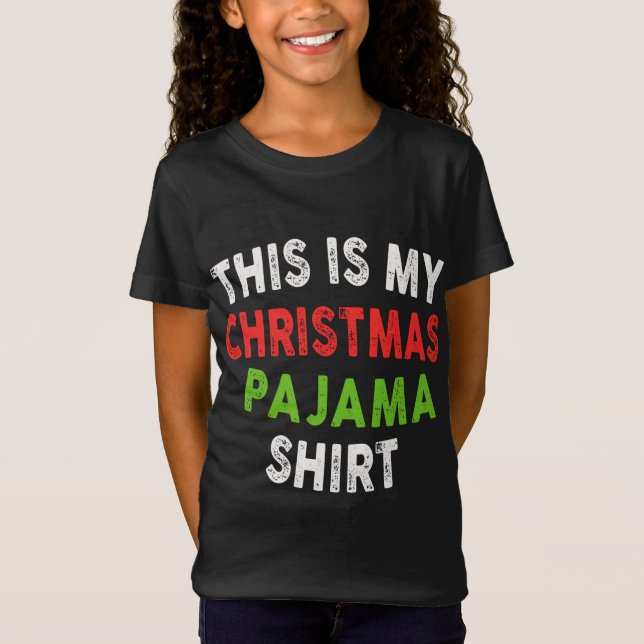 Esta é a minha camisa de pijama de Natal Engraçada (Frente)