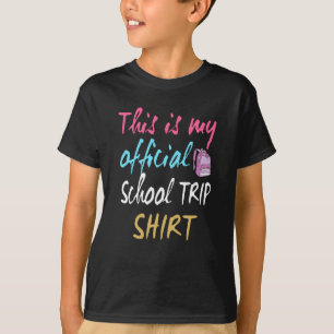 Esta é a minha camisa de viagem escolar oficial