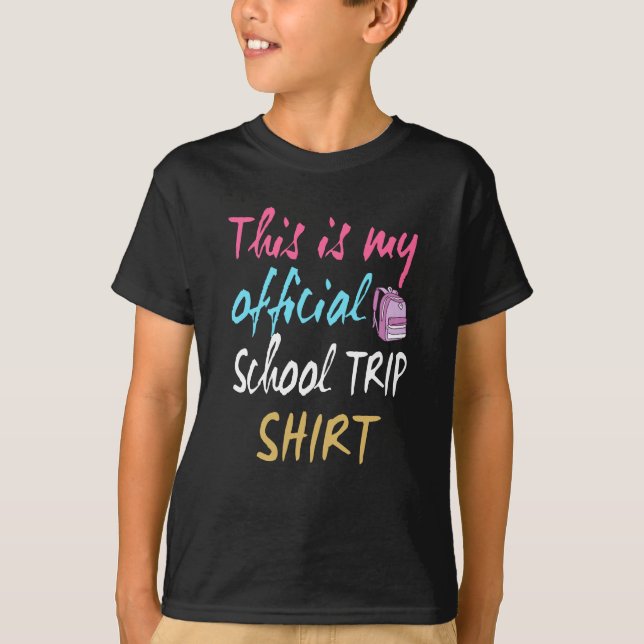 Esta é a minha camisa de viagem escolar oficial (Frente)
