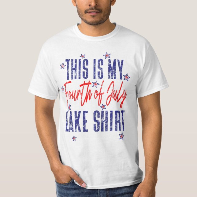 Esta é a minha camisa do lago de 4 de julho (Frente)