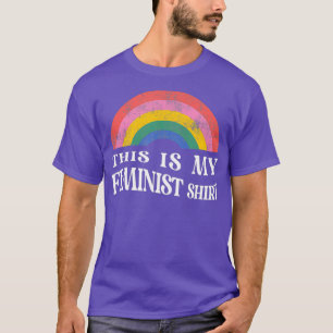 Esta É A Minha Camisa Feminista De Retrô Mulheres