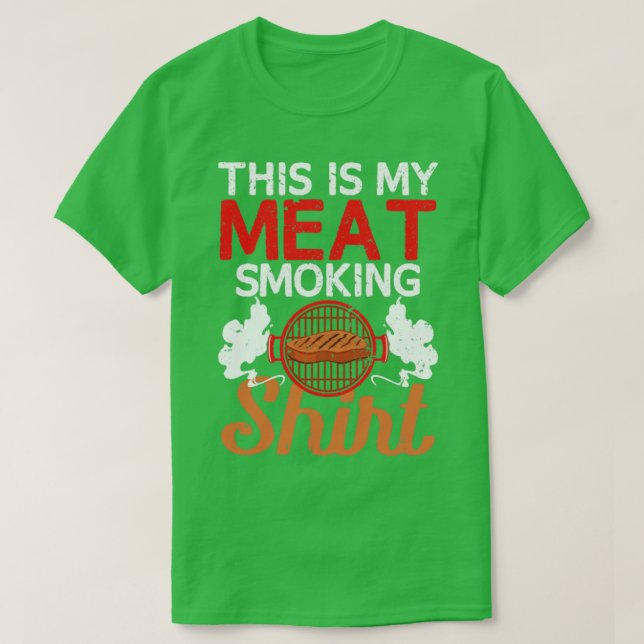 Esta É A Minha Camisa Fumante De Carne (Frente do Design)
