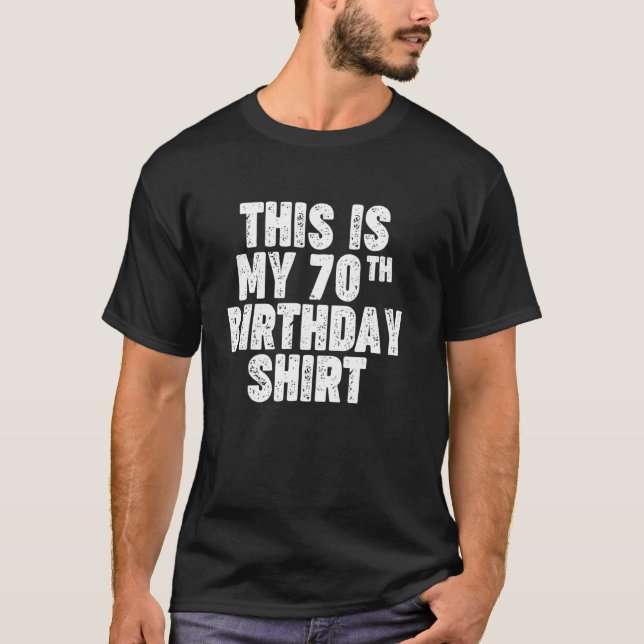 Esta é a minha camiseta de 70º aniversário (Frente)