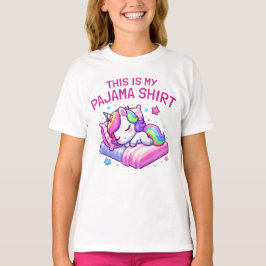 Esta é a minha camiseta Pajama Shirt Unicorn