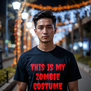 Esta É A Minha Camiseta Zombie Costume Halloween
