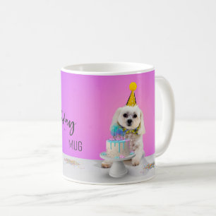 "Esta é a minha caneca de aniversário"