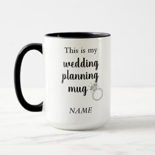 Esta é a minha caneca de planejamento de casament