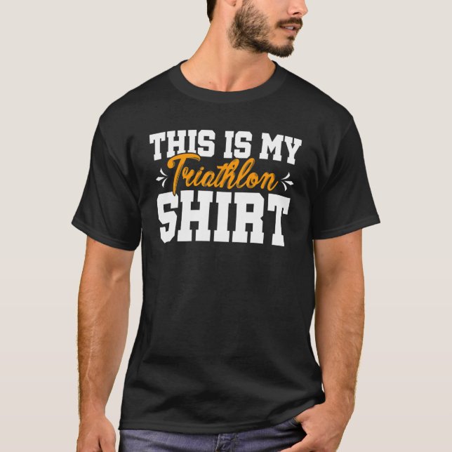 Esta É A Minha Corrida Triatelete De Camisas De Tr (Frente)