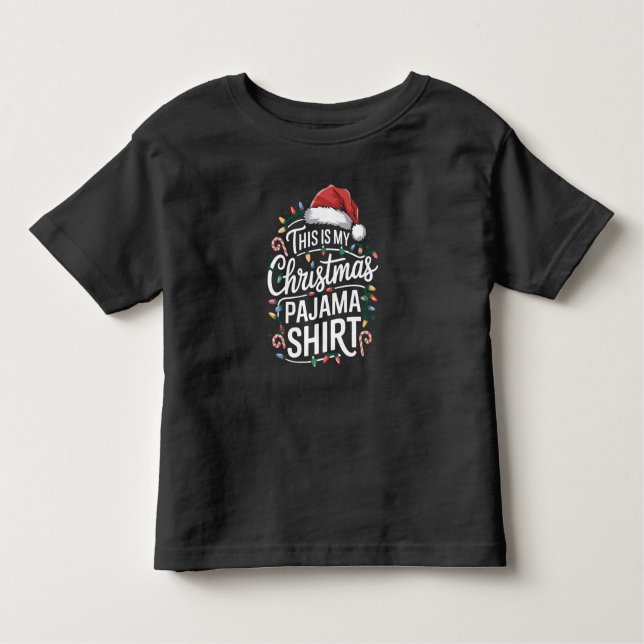 Esta É A Minha Família De Camisas Pajama De Natal  (Frente)