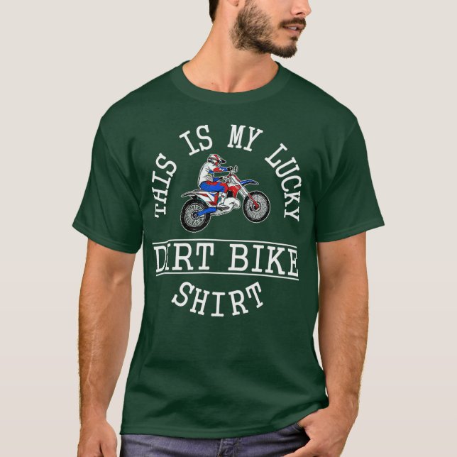 Esta é a minha moto de camisa alegre dizendo troca (Frente)