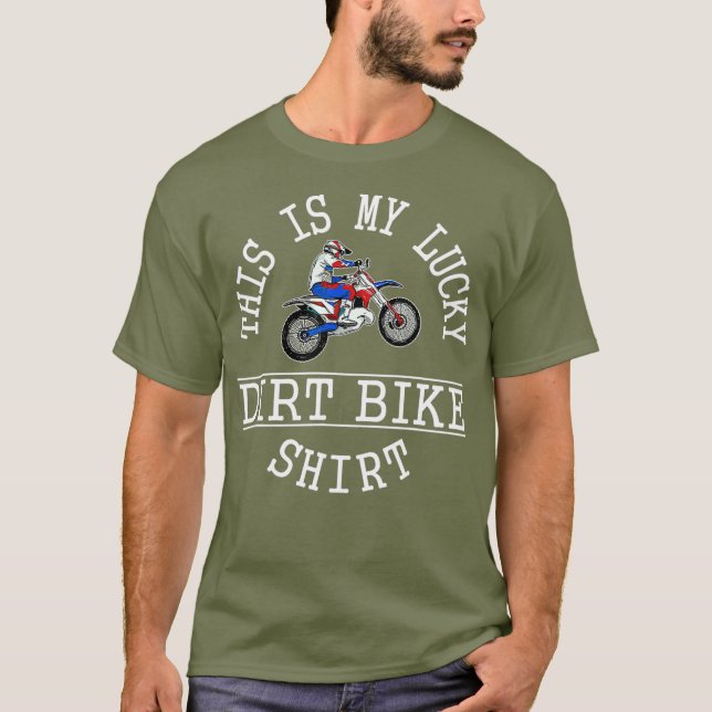 Esta é a minha moto de camisa alegre dizendo troca (Frente)