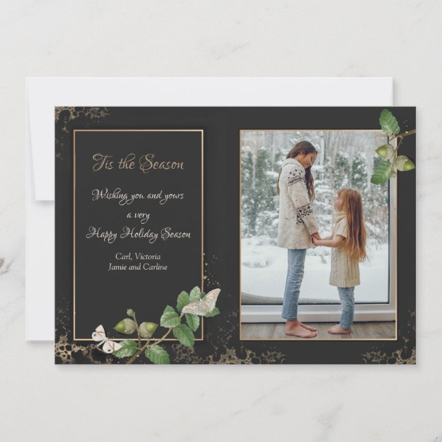 Esta é a placa de Cartões de natal de fotografia d (Frente)