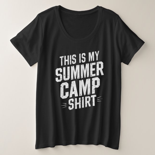 Esta é Minha Camisa de Acampamento de Verão Direto (Frente do Design)