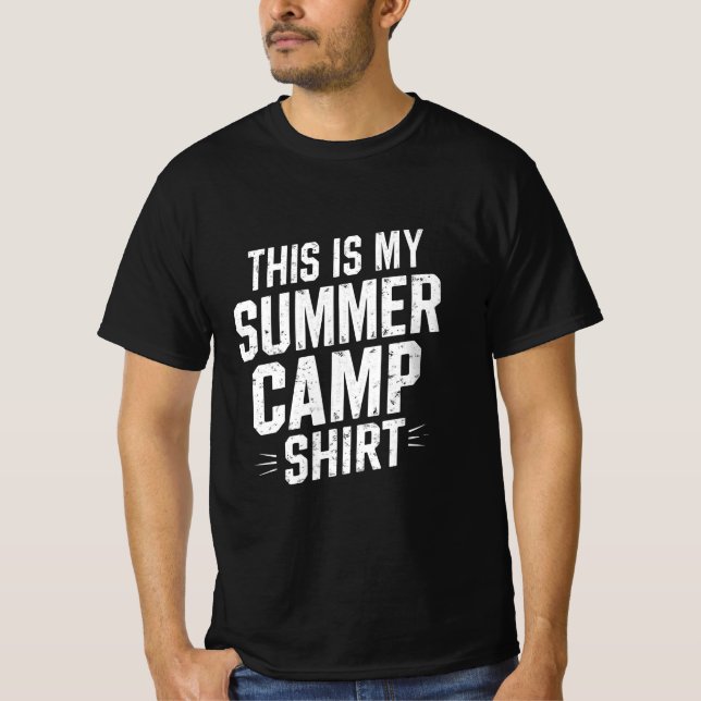 Esta é Minha Camisa de Acampamento de Verão Direto (Frente)