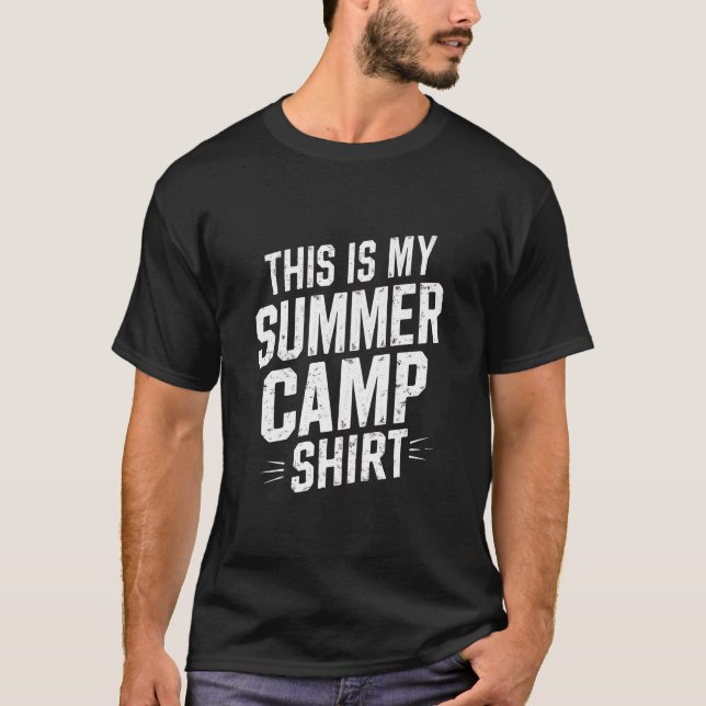 Esta É Minha Camisa De Acampamento De Verão Direto (Frente)