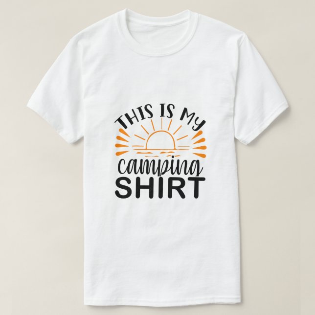 Esta é minha camisa de camping  (Frente do Design)