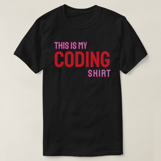 Esta é minha camisa de codificação (Frente do Design)