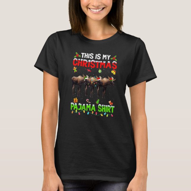 Esta É Minha Camisa De Natal De Natal Rena Tropa (Frente)