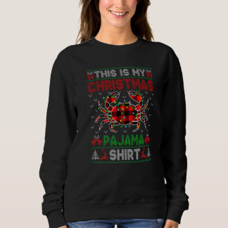 Esta é Minha Camisa de Natal do Caranguejo Luzes d