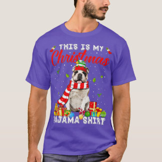 Esta É Minha Camisa De Natal Do Meu Cachorro Bulld