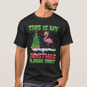 Esta é Minha Camisa de Natal Flamingo Ave Natal