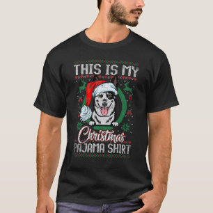 Esta é Minha Camisa de Natal Papai Noel Gato Aus