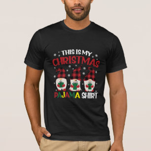Esta é Minha Camisa de Pijama de Natal Família Gno