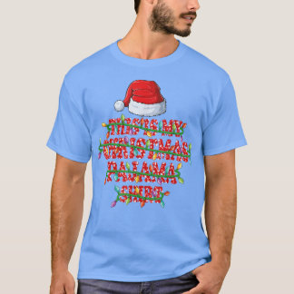 Esta É Minha Camisa de Pijama de Natal Luzes de Na